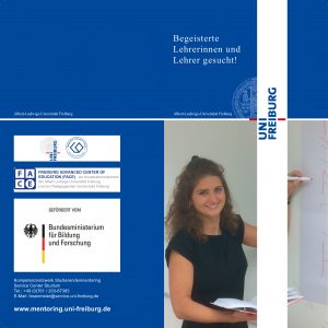 Flyer: "Begeisterte Lehrerinnen und Lehrer gesucht"