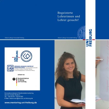 Flyer: "Begeisterte Lehrerinnen und Lehrer gesucht"