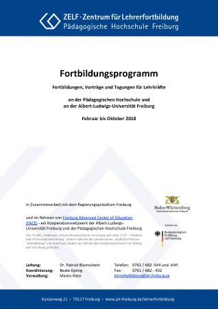 Fortbildungsprogramm Februar-Oktober 2018