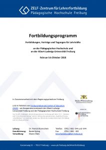 Fortbildungsprogramm Februar-Oktober 2018