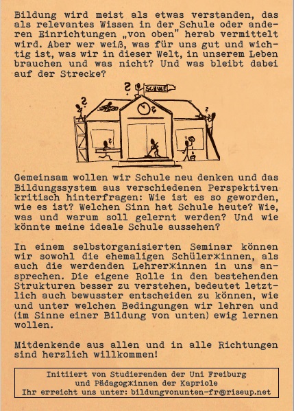 Flyer Bildung von unten - Seite 2