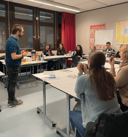 Referent Dr. Heiko Oberfell der PH FR und Teile der Fortbildungsgruppe "Gelingendes Feedback"